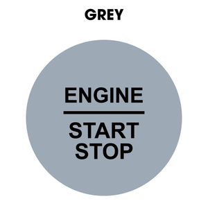 28mm "Engine Start Stop" Button Gel Badge