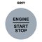 28mm "Engine Start Stop" Button Gel Badge