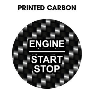 28mm "Engine Start Stop" Button Gel Badge