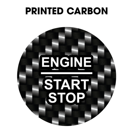 28mm "Engine Start Stop" Button Gel Badge