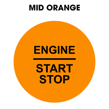28mm "Engine Start Stop" Button Gel Badge