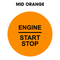 28mm "Engine Start Stop" Button Gel Badge