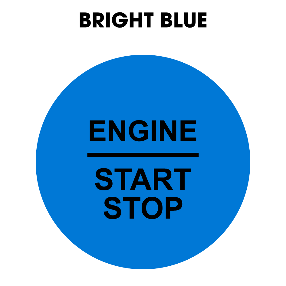 28mm "Engine Start Stop" Button Gel Badge