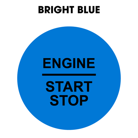 28mm "Engine Start Stop" Button Gel Badge
