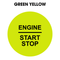 28mm "Engine Start Stop" Button Gel Badge