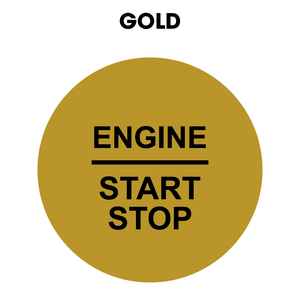 28mm "Engine Start Stop" Button Gel Badge