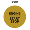 28mm "Engine Start Stop" Button Gel Badge