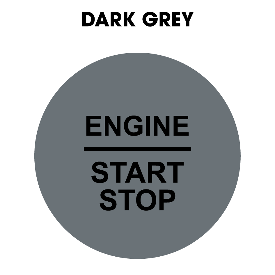28mm "Engine Start Stop" Button Gel Badge