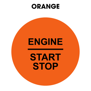 28mm "Engine Start Stop" Button Gel Badge