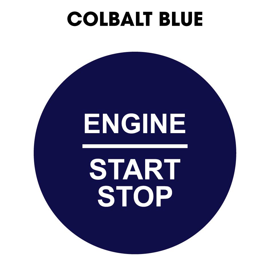 28mm "Engine Start Stop" Button Gel Badge