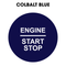 28mm "Engine Start Stop" Button Gel Badge