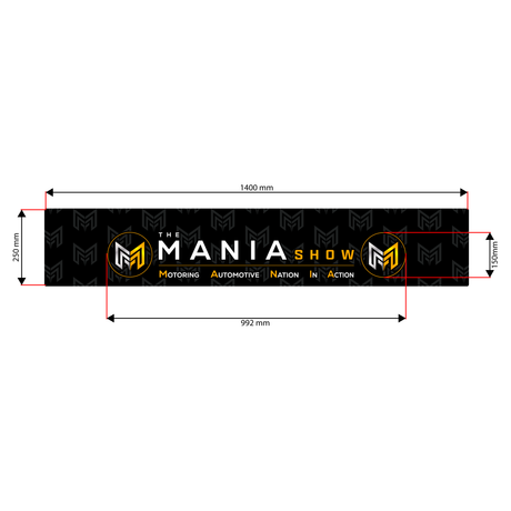 The Mania Show Printed Universal Sunstrip