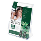 A4 Acrylic Desktop Flyer Holder - A5 flyer holder