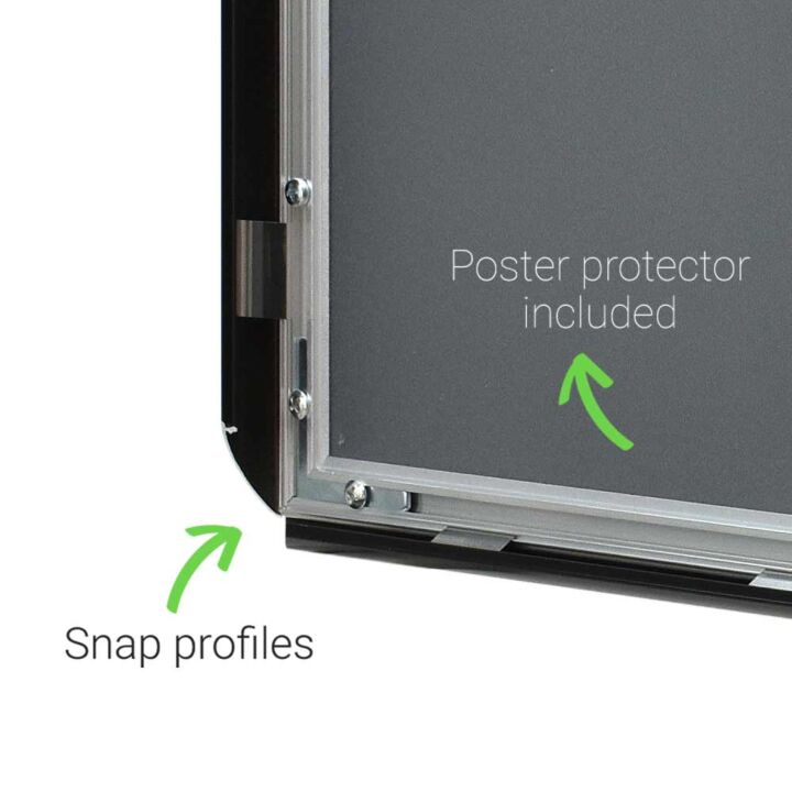 A3 Black Snap Frame 25mm with Mitred Corners