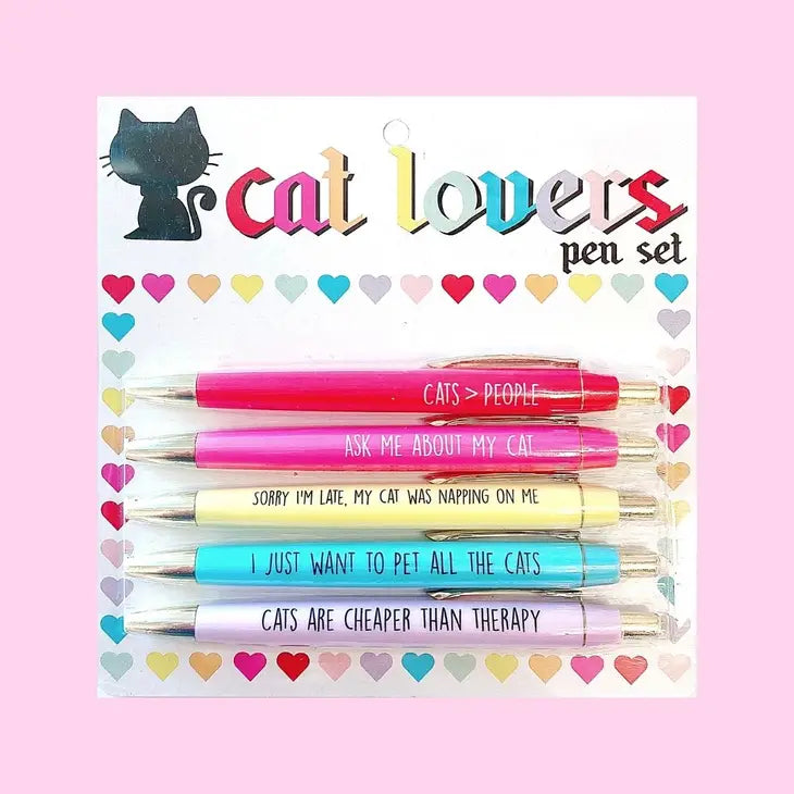 Fun Club - Cat Lover Pen Set