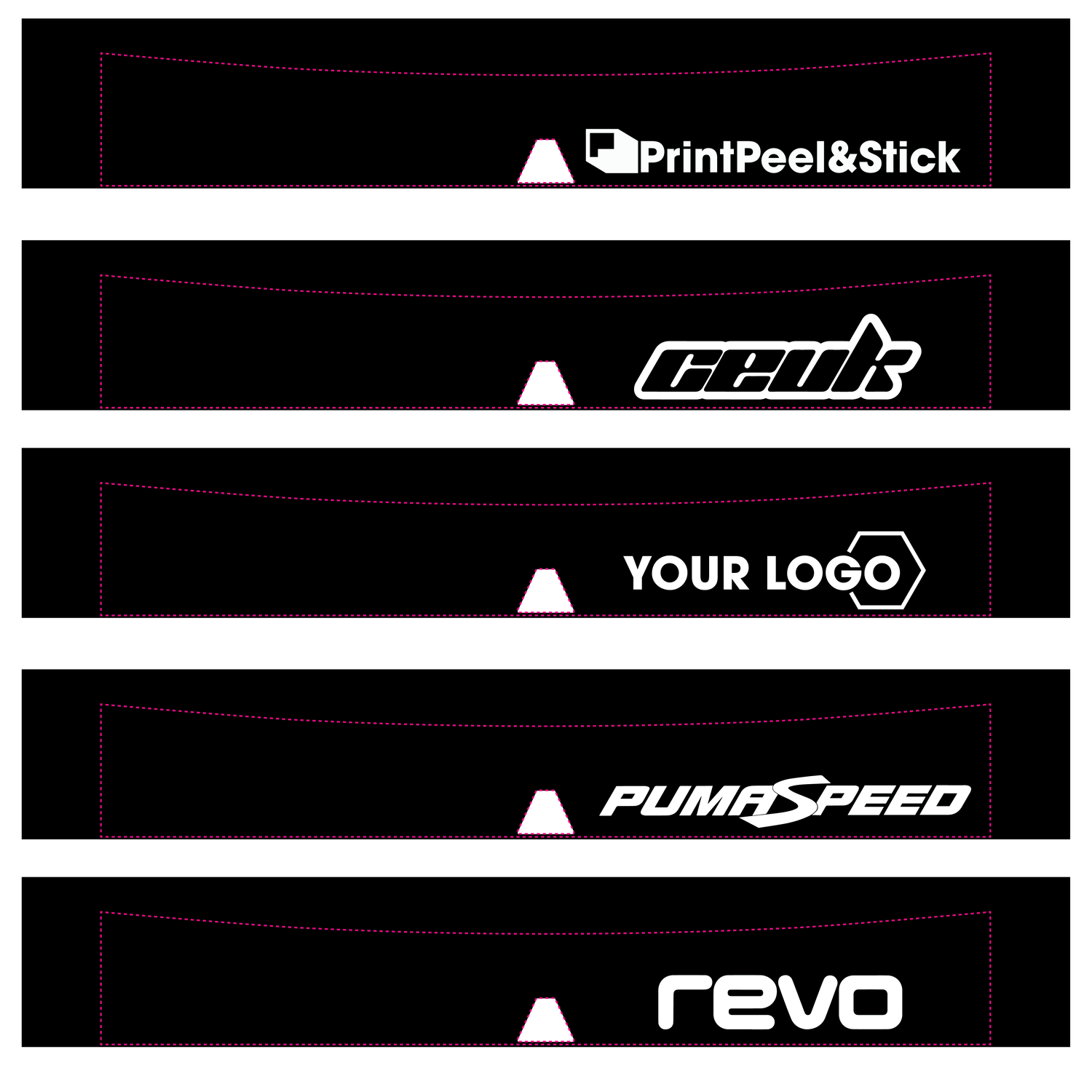MK4 Focus Extra Deep Sunstrip with Logo Cut-out