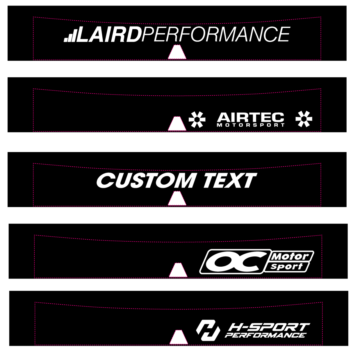 MK4 Focus Extra Deep Sunstrip with Logo Cut-out