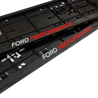 Ford Performance Number Plate Holder Set of 2