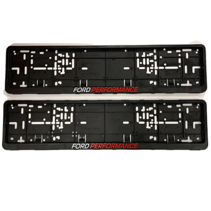 Ford Performance Number Plate Holder Set of 2