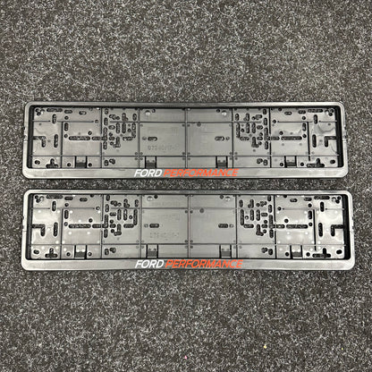 Ford Performance Number Plate Holder Set of 2