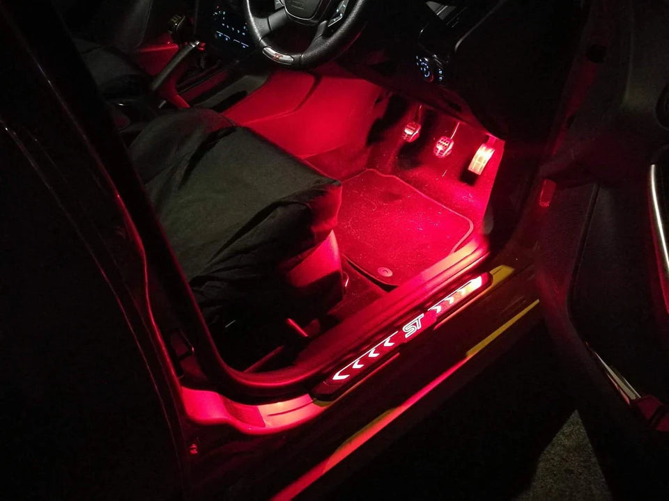 Ford Focus MK3 / MK3.5 - Front & Rear Footwell LED Lighting Kit | CEUK Enhanced Interior Upgrade (OEM Style Unit)
