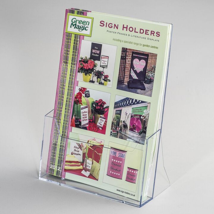 A4 Acrylic Desktop Flyer Holder - A5 flyer holder