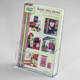 A4 Acrylic Desktop Flyer Holder - A5 flyer holder