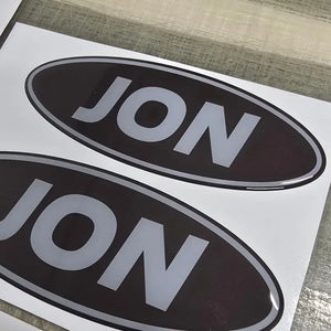 ’Oval’ Gel Badge Overlays - Mk1 Transit Connect (2002 - 2013) - Oval Badge Gel Overlays