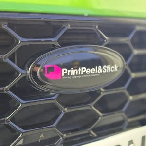 ’Oval’ Gel Badge Overlays - Mk1 Transit Connect (2002 - 2013) - Oval Badge Gel Overlays