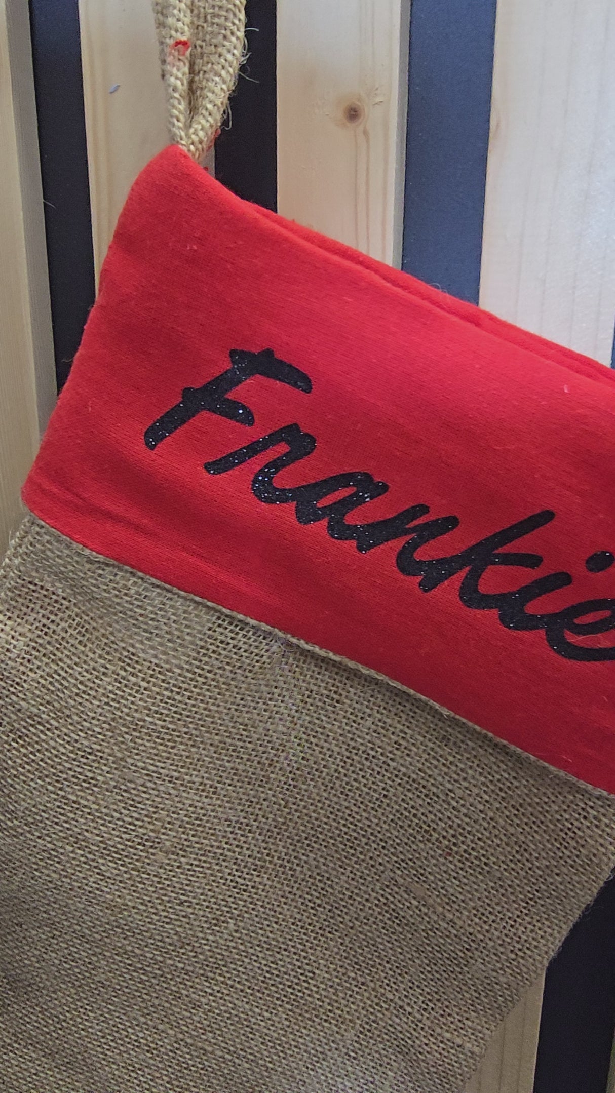 Personalised Christmas Stocking - RED