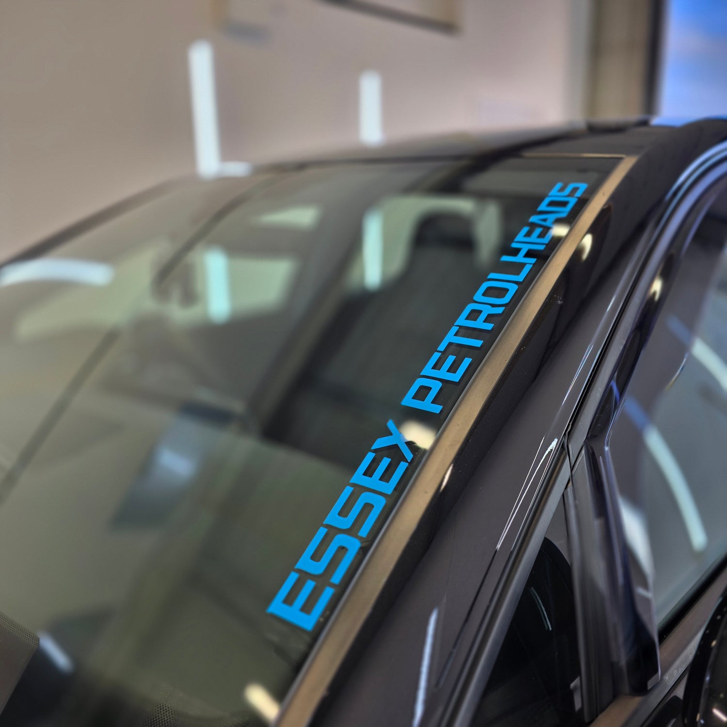 Essex Petrolheads Sun Strip Text