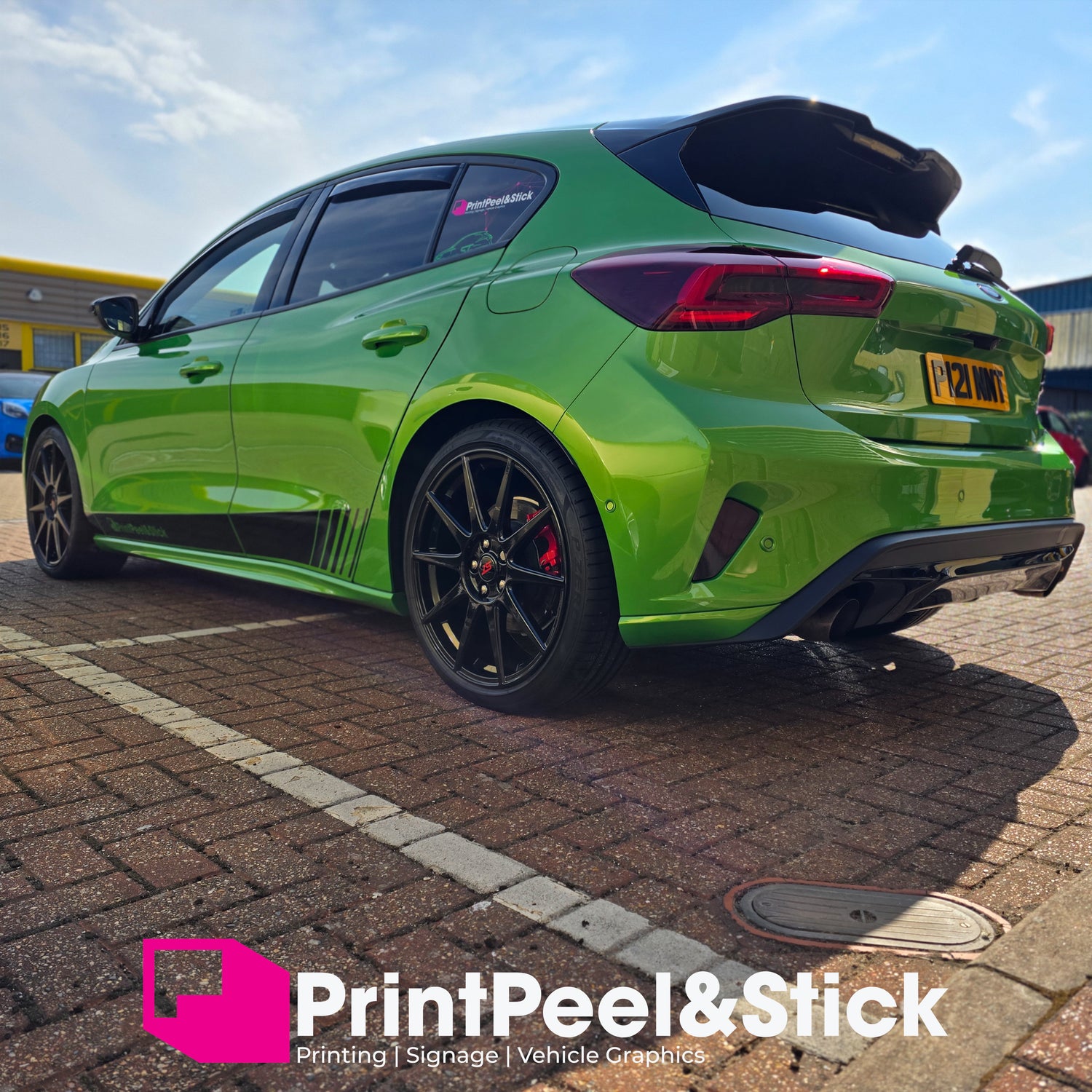 Mk4 Focus Lower Side Stripe Vinyl Decal Set - V2