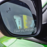 "Drive Safe" wing mirror decals (set of 3)