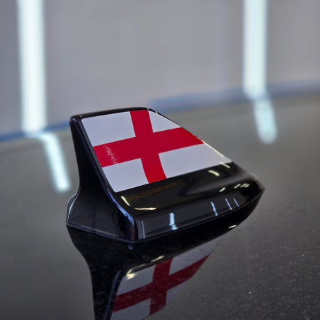 Shark Fin Aerial Flag Decal Sticker - Set of 2