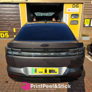"Oval" Ford Gel Badge Overlays - New Capri EV (2024 -)