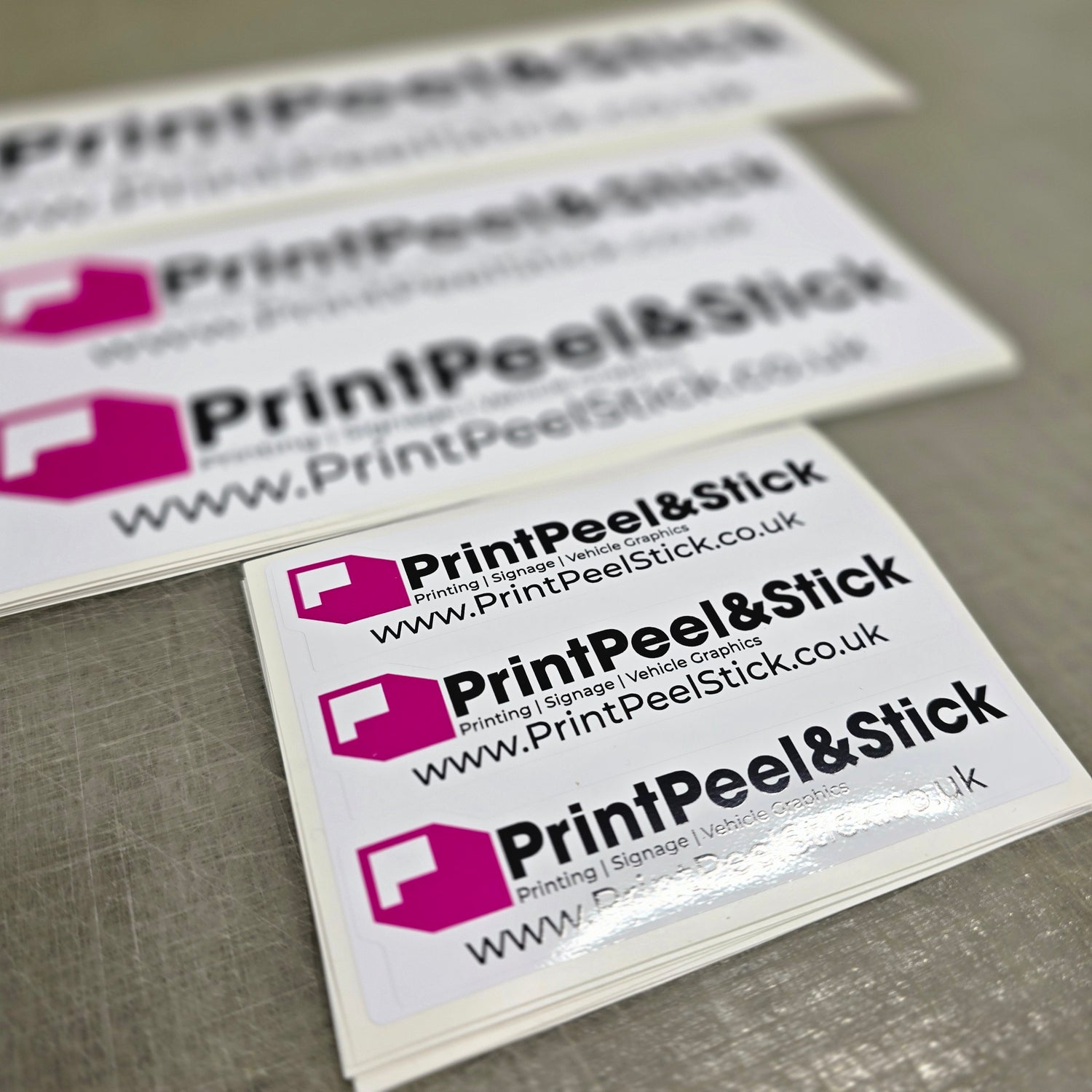 PrintPeel&Stick White Printed Stickers