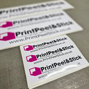 PrintPeel&Stick White Printed Stickers