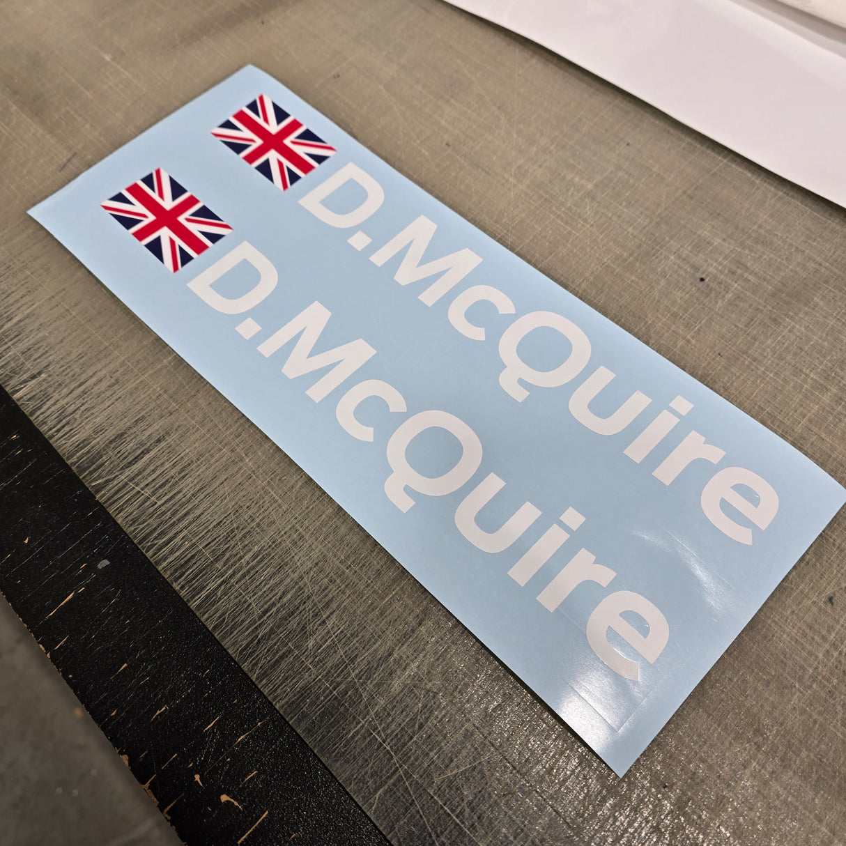 Rally & Race Style Car Name Stickers (Pair)