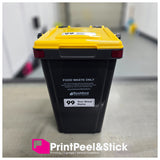 Waste Food Caddy Address Label Sticker (Set of 2)