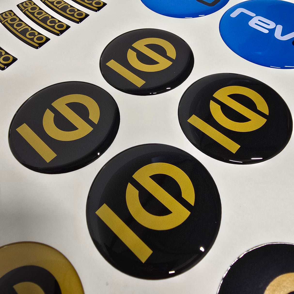 Wheel Centre Cap Gels (Set of 4) - Sparco "S"