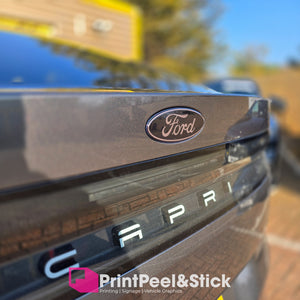 "Oval" Ford Gel Badge Overlays - New Capri EV (2024 -)
