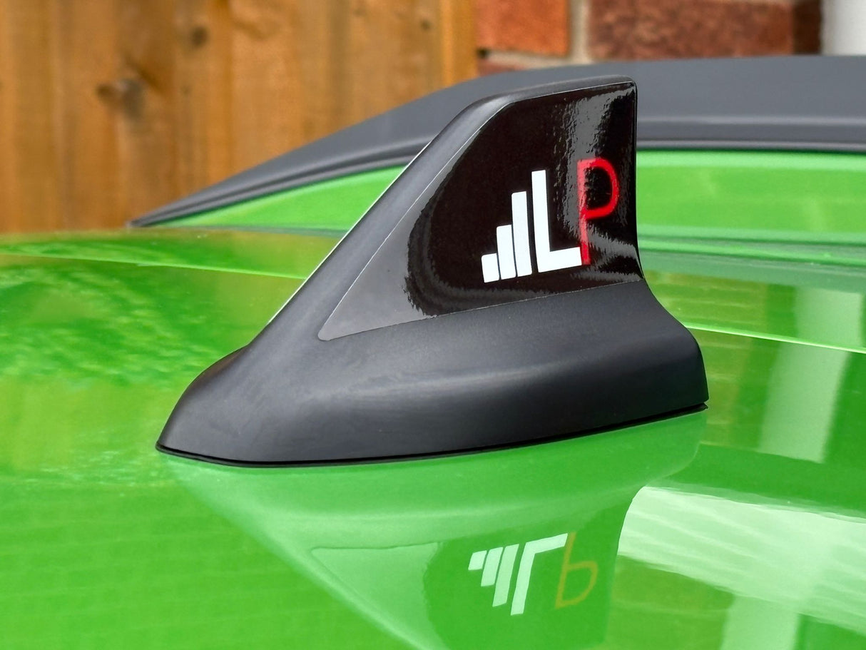 Shark Fin Aerial Decal Sticker - Set of 2 (Various Brand Logos)