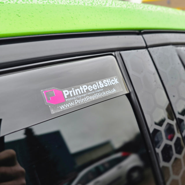 PrintPeel&Stick Clear Printed Stickers - Small (100x24mm) - Set of 3 - PPS Merchandise