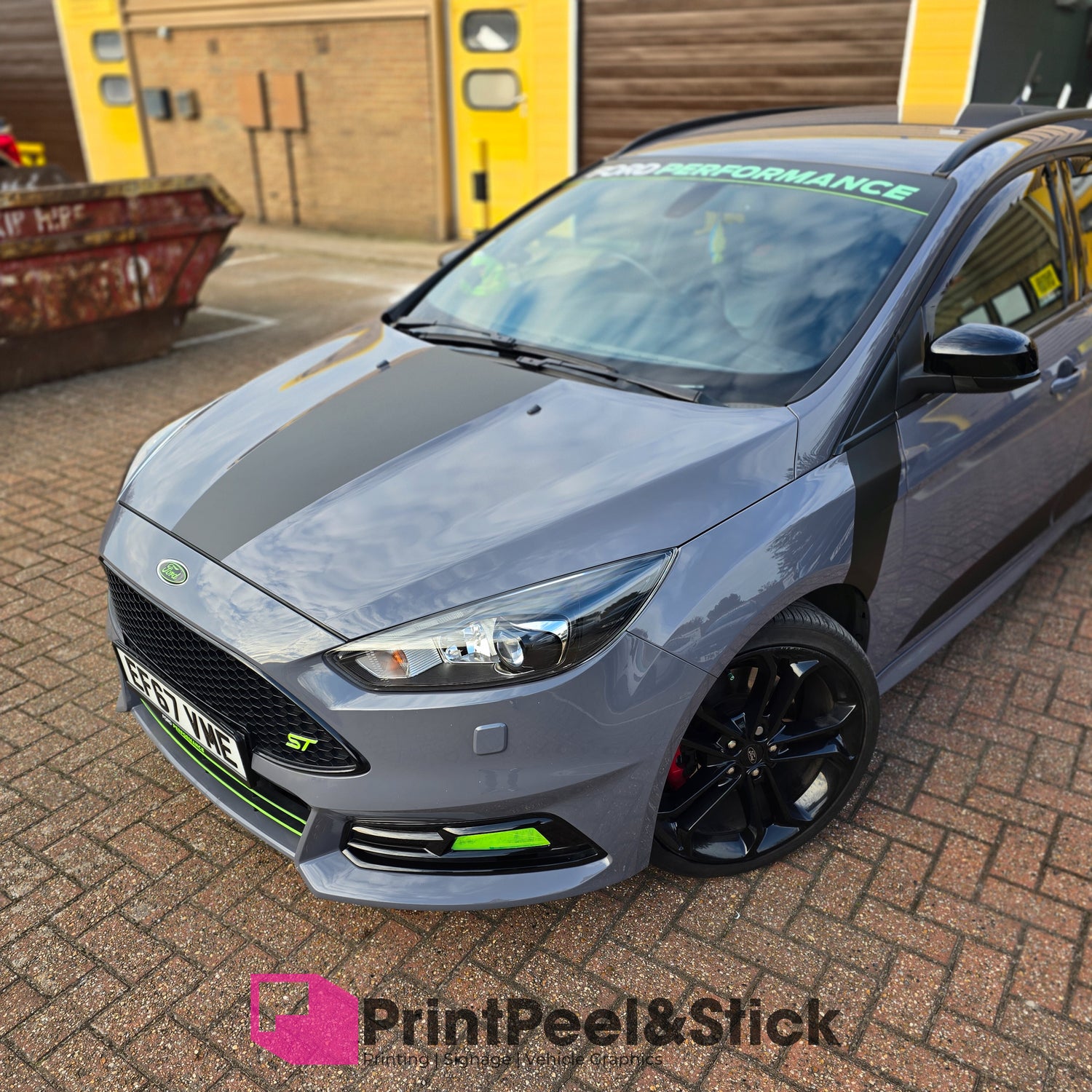 Mk3.5 Focus Bonnet Bulge Stripe Decal
