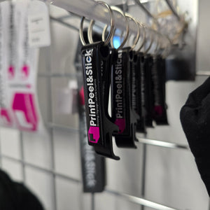 PrintPeel&Stick Bottle Opener Keyring - PPS Merchandise
