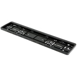 Plain Black Number Plate Surrounds – Set of 2 - Aesthetic Upgrades