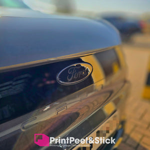 "Oval" Ford Gel Badge Overlays - New Capri EV (2024 -)