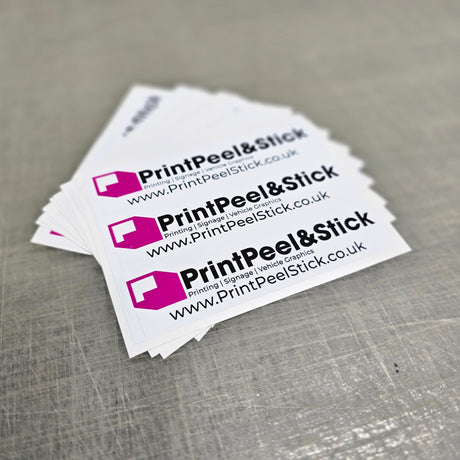 PrintPeel&Stick White Printed Stickers
