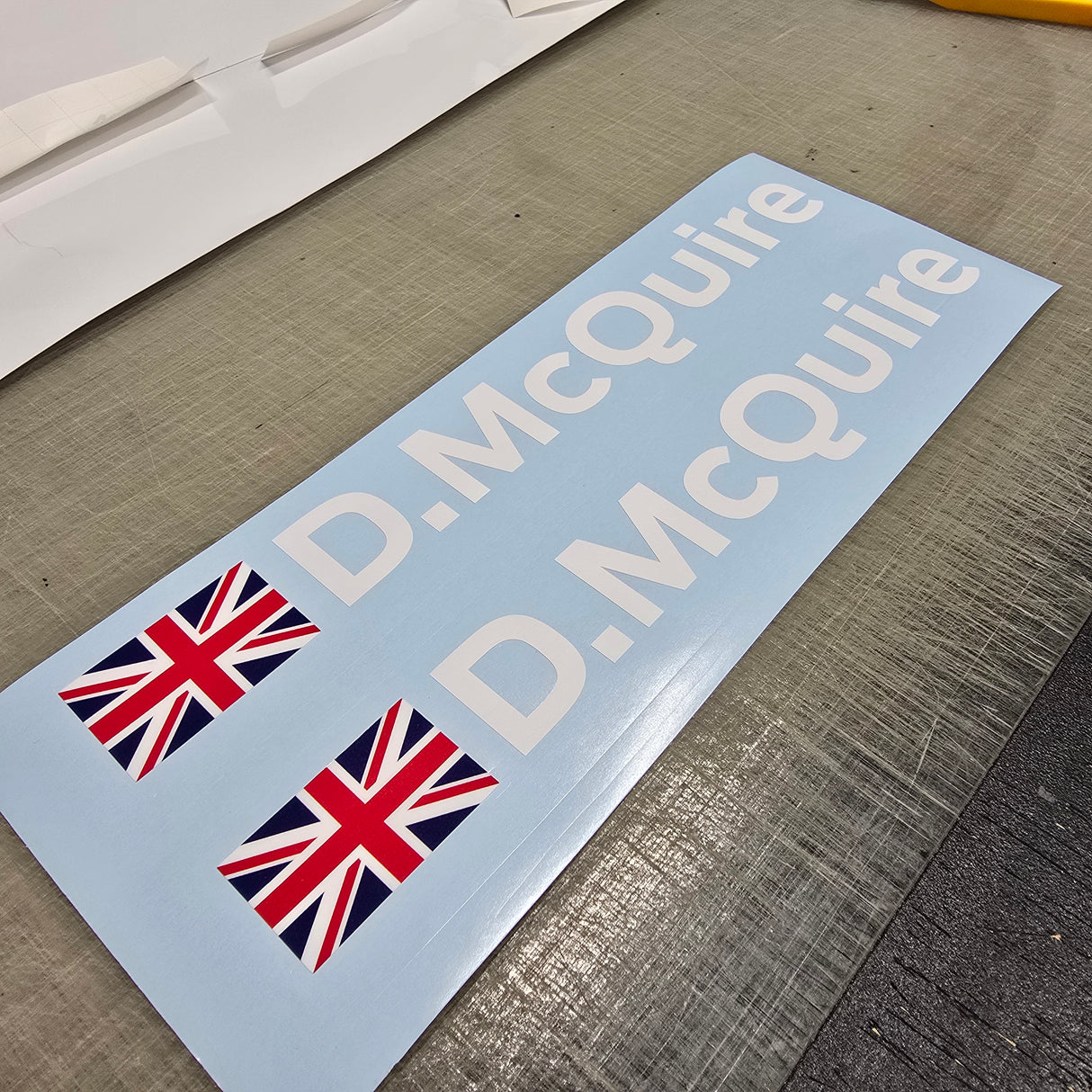Rally & Race Style Car Name Stickers (Pair)