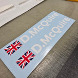 Rally & Race Style Car Name Stickers (Pair)